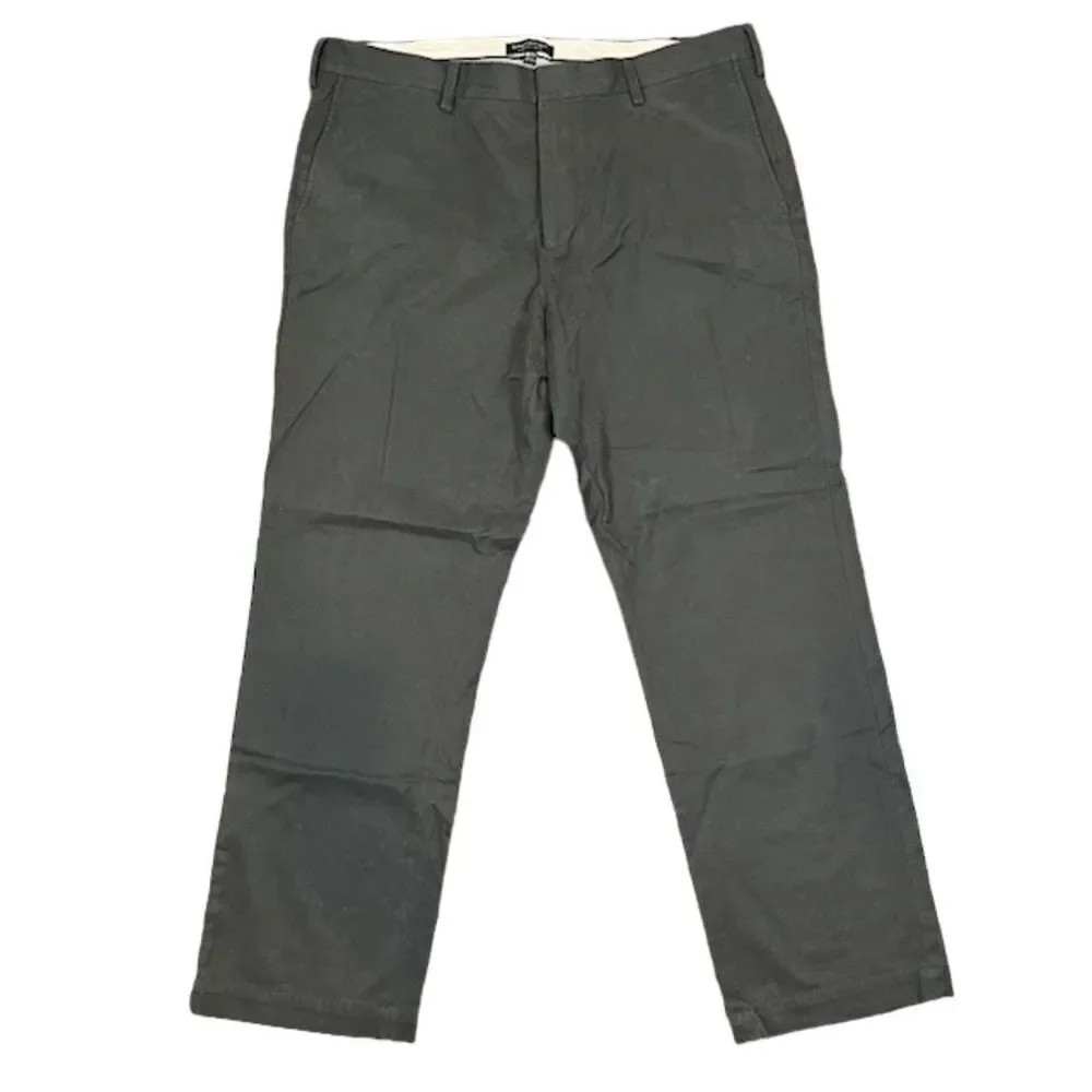 Banana Republic Emerson Chino Men's Flat Front Pants Gray Size 38x32‎